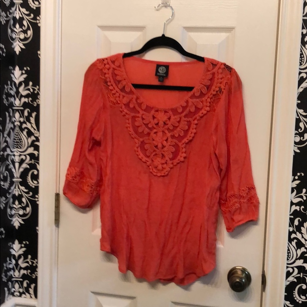 Coral Bobeau blouse